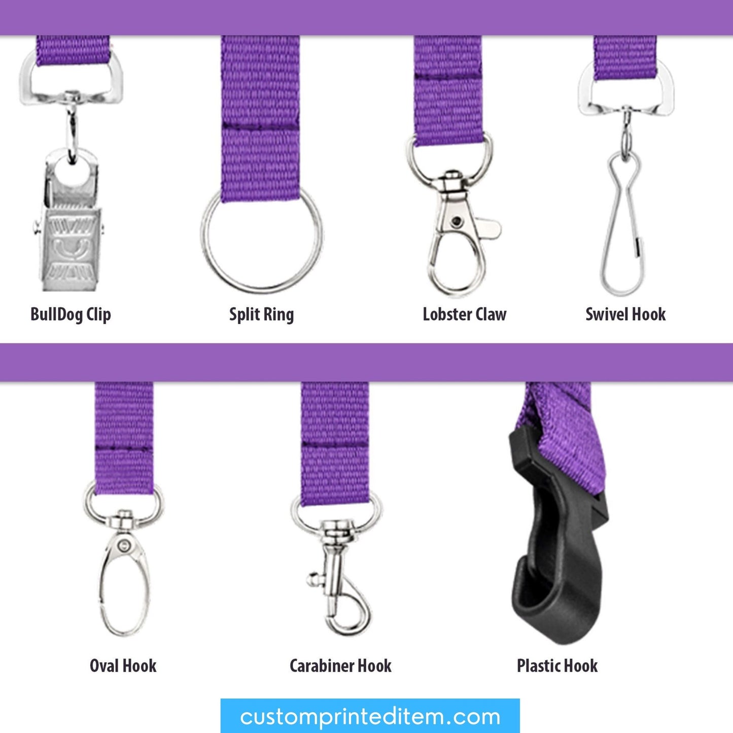 Custom Logo Lanyards Printed Personalized Lanyards for Businesses & Events