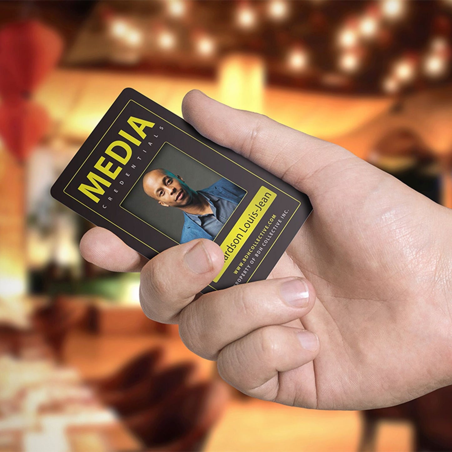 Custom Photo ID Card for Media Staff Press Membership VIP