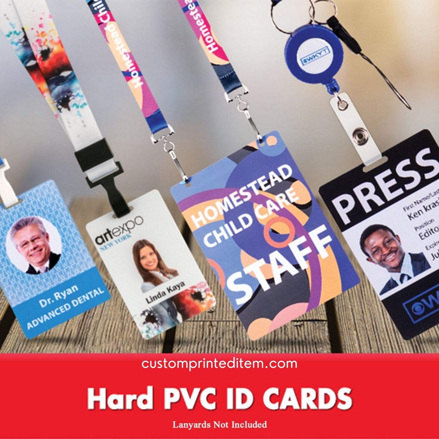 Custom Personalized ID Card With Name Brand Logo VIP card Staff Identification Card