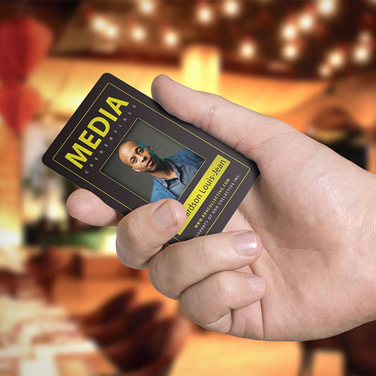 Custom Photo ID Card for Media Staff Press Membership VIP