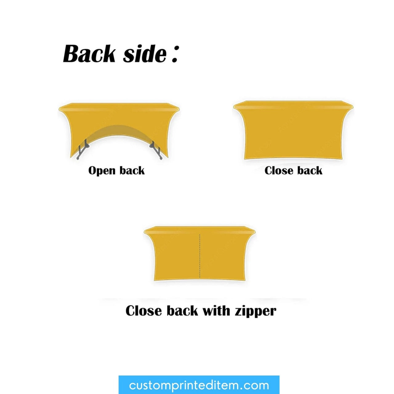Custom Stretch Spandex Rectangle Tablecloth Printed With Logo For Trade Show | Pop Up Shop