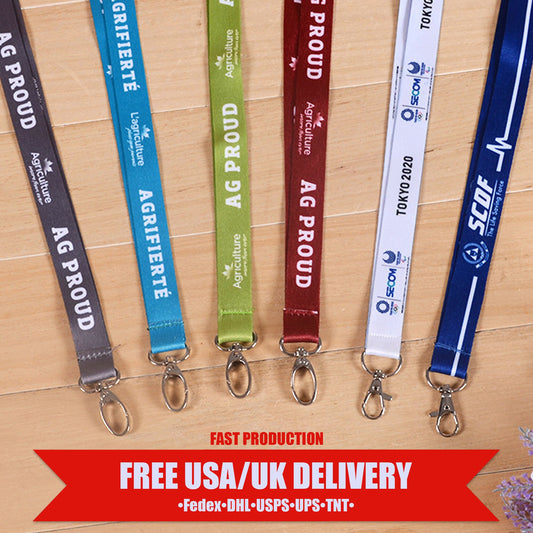 Personalized Lanyards | Custom Lanyards with ID Holder | Promo Lanyards with Logo | Customizable Breakaway & Personalised ID Lanyards Bulk
